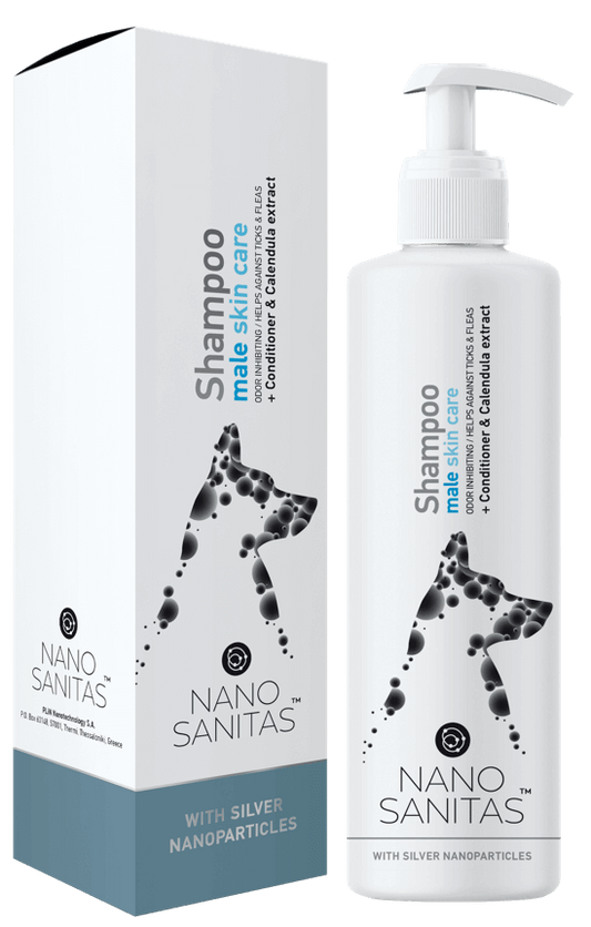 Nano Sanitas Male Skin Care Dog Shampoo 250 ml-1826052190742122496