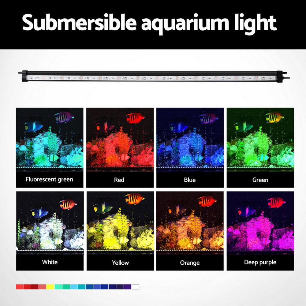 i.Pet - 67CM Submersible Aquarium Bubble LED Light