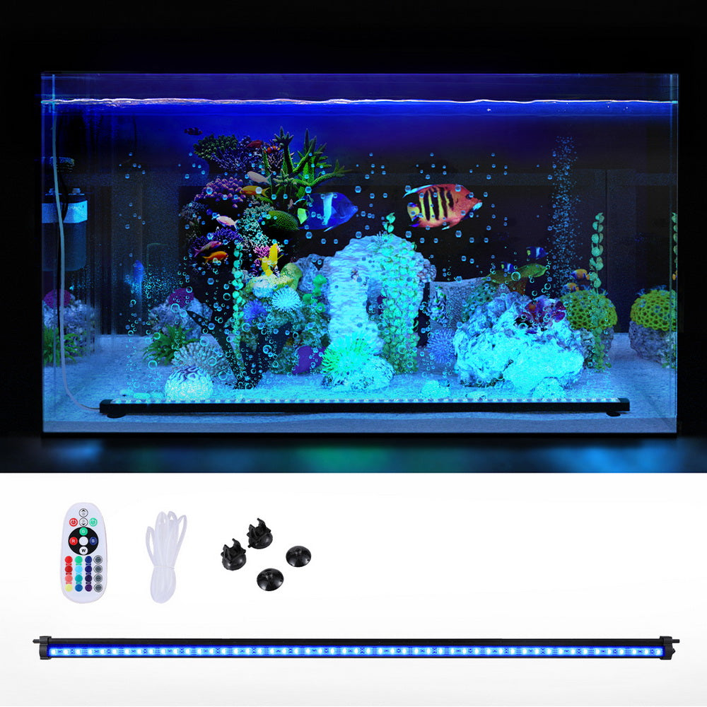 i.Pet - 88CM Submersible Aquarium Bubble LED Light