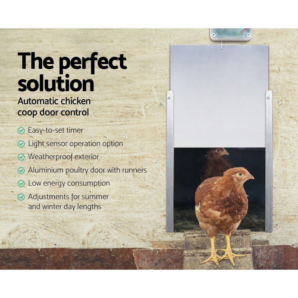 Giantz - Automatic Chicken Coop Door Opener