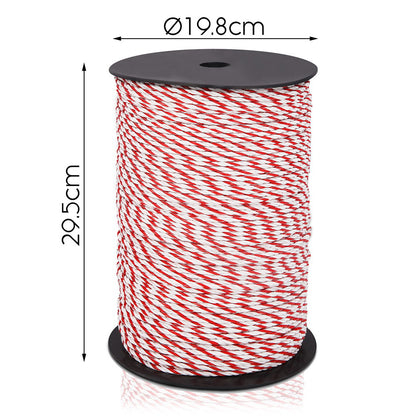 Giantz - Electric Fence Poly Rope 500M