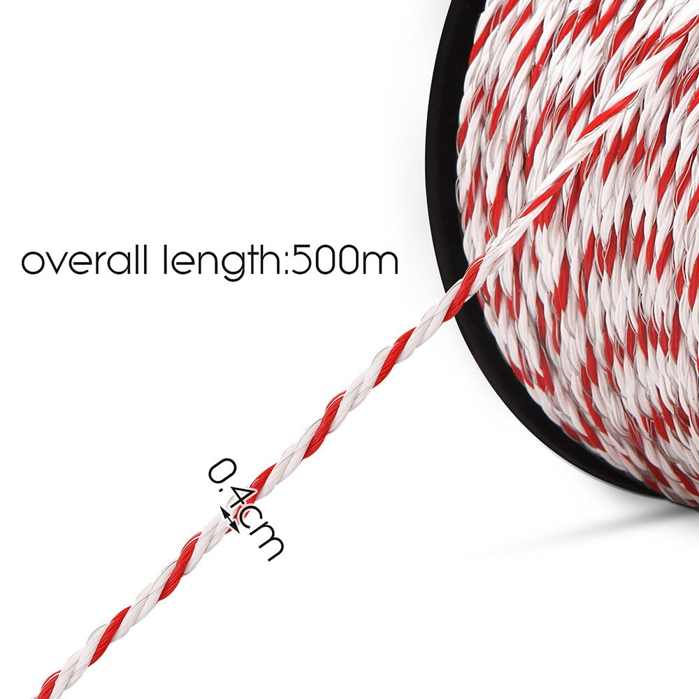 Giantz - Electric Fence Poly Rope 500M