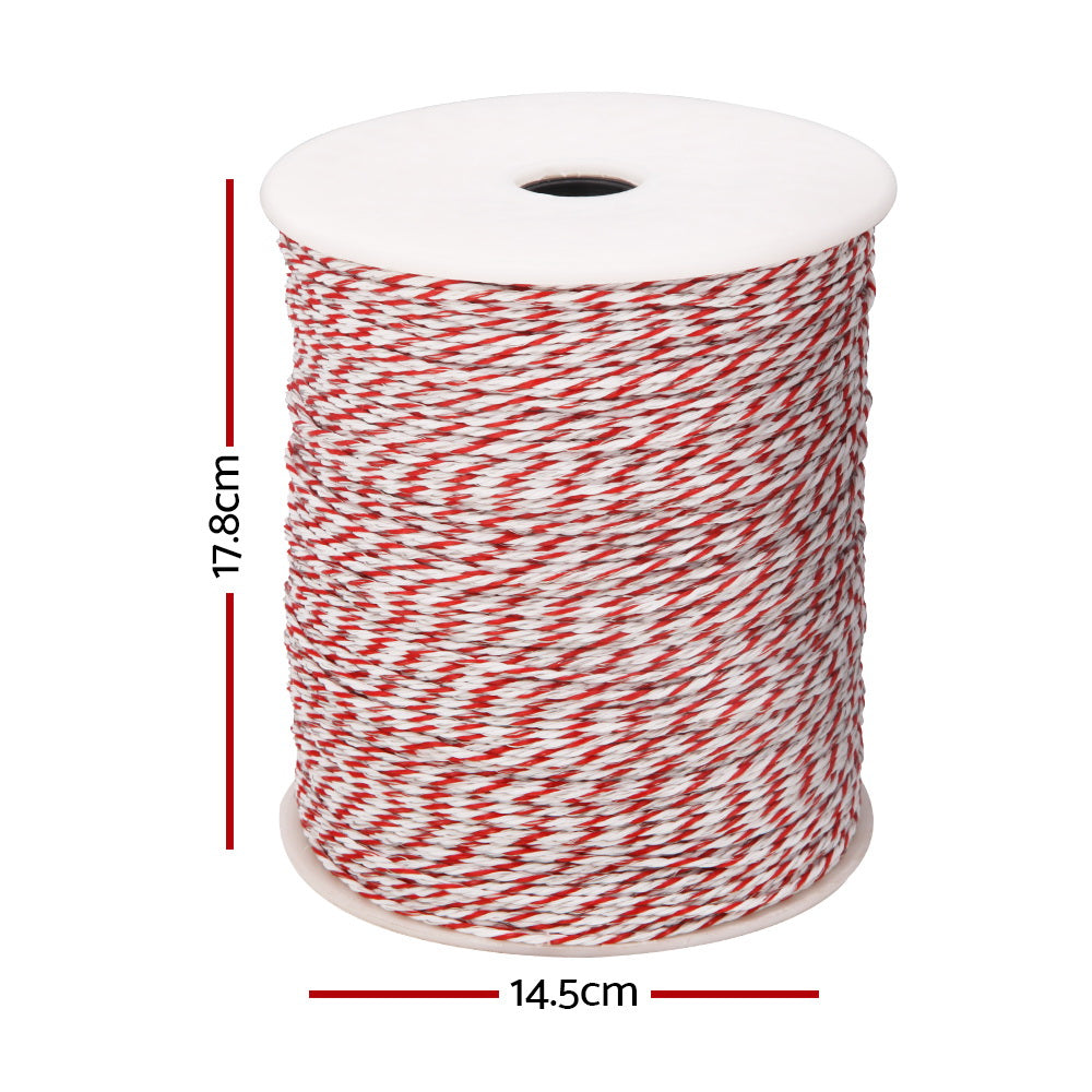 Giantz - Electric Fence Poly Wire 500M Insulator