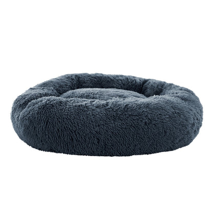 i.Pet - Large Calming Pet Bed for Dogs & Cats, 90cm - Dark Grey