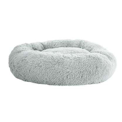 i.Pet - Large Calming Pet Bed for Dogs & Cats, 90cm - Light Grey