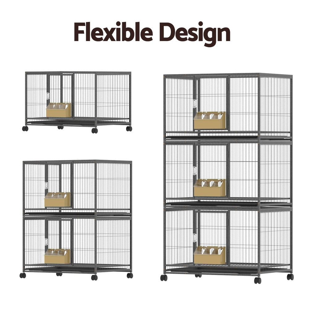 i.Pet - Large Bird Cage Aviary with Stand and Wheels