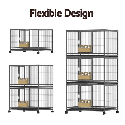 i.Pet - Large Bird Cage Aviary with Stand and Wheels