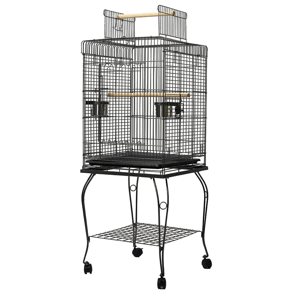 i.Pet - 145cm Large Bird Cage Aviary with Stainless Steel Feeders