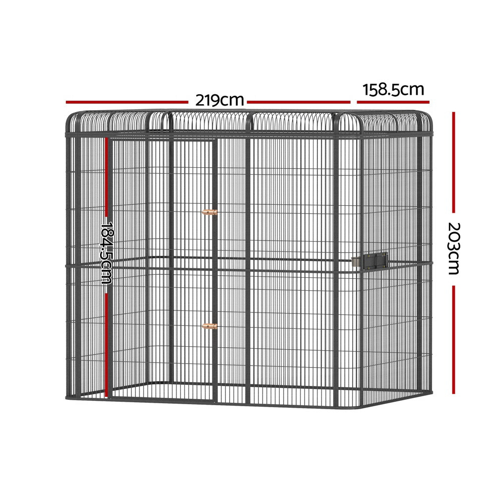 i.Pet - Large Walk-in Bird Aviary 203cm for Budgies, Parrots, and Pets