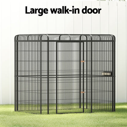 i.Pet - Large Walk-in Bird Aviary 203cm for Budgies, Parrots, and Pets