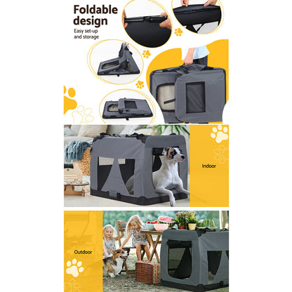 i.Pet - 4XL Soft Pet Carrier for Dogs & Cats, Portable & Foldable