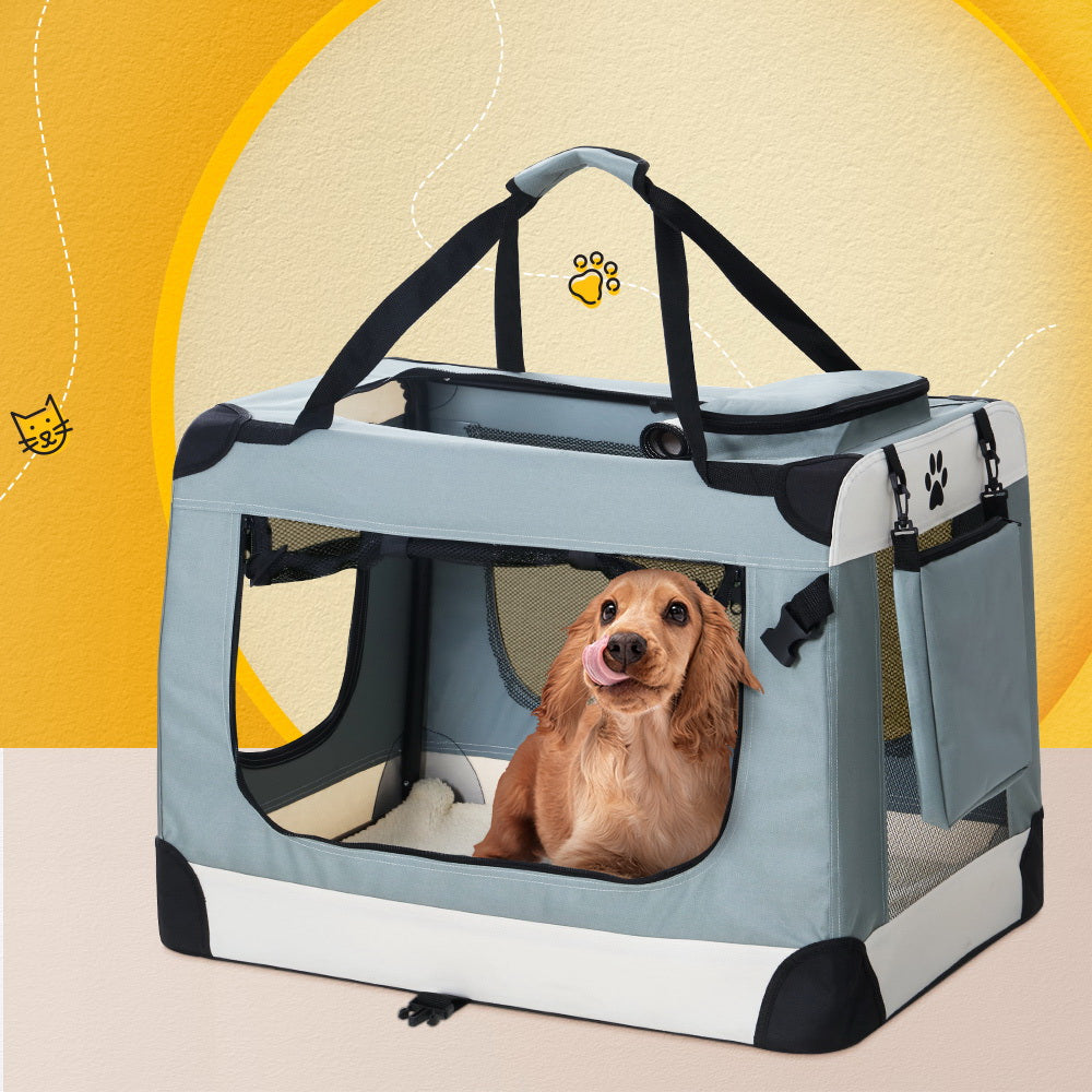 i.Pet - Large Soft Pet Carrier for Dogs & Cats, Portable & Foldable