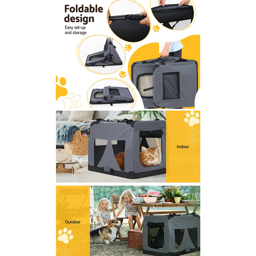 i.Pet - M Soft Pet Carrier for Dogs & Cats, Portable & Foldable