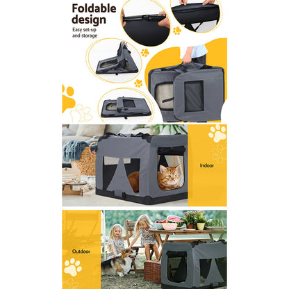 i.Pet - XL Soft Pet Carrier for Dogs & Cats, Portable & Foldable