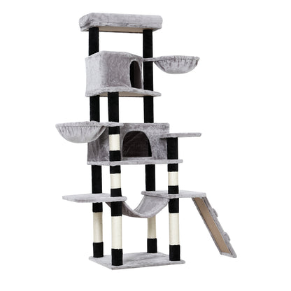 i.Pet - 161cm Cat Tree with Scratching Post, Condo, and Play Bed