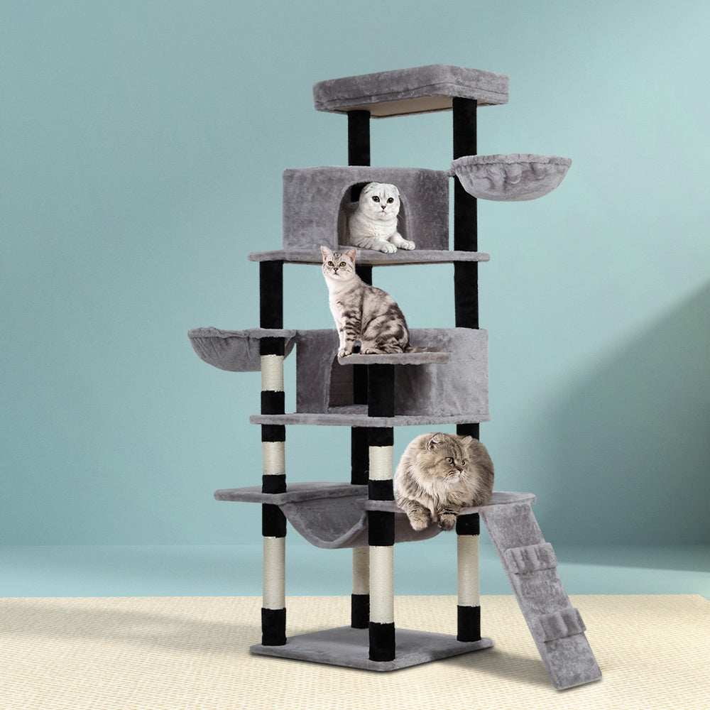 i.Pet - 161cm Cat Tree with Scratching Post, Condo, and Play Bed