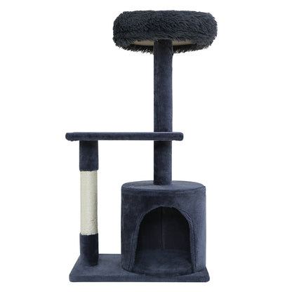 i.Pet - 94cm Cat Tree Scratching Post Tower with Condo and Bed - Grey