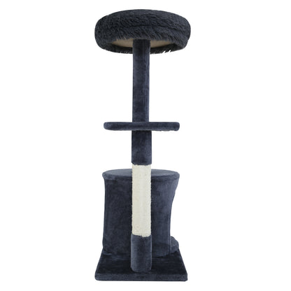 i.Pet - 94cm Cat Tree Scratching Post Tower with Condo and Bed - Grey