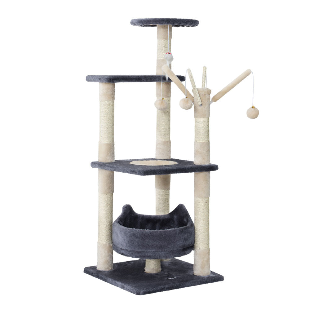 i.Pet - 110cm Cat Tree with Scratching Post, Condo, Bed, and Toys