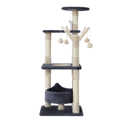 i.Pet - 110cm Cat Tree with Scratching Post, Condo, Bed, and Toys