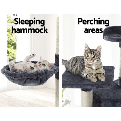 i.Pet - 203cm Cat Tree Tower Scratching Post Scratcher Condo - Grey