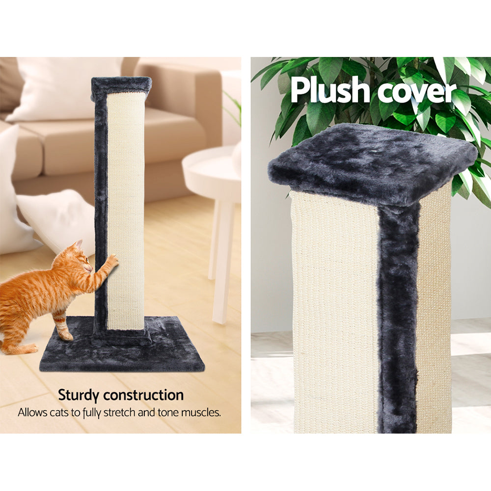 i.Pet - 92cm Cat Tree Scratching Post Tower with Condo and Bed - Grey