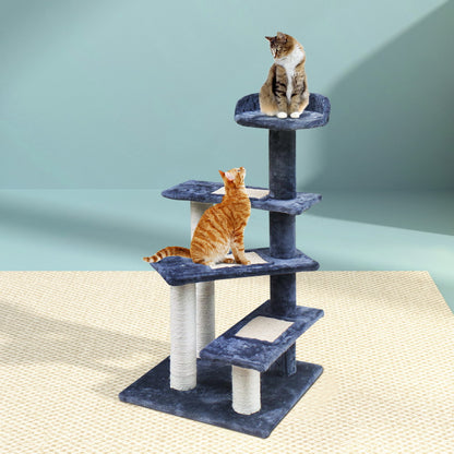 i.Pet - 100cm Cat Tree Scratching Post Tower with Bed