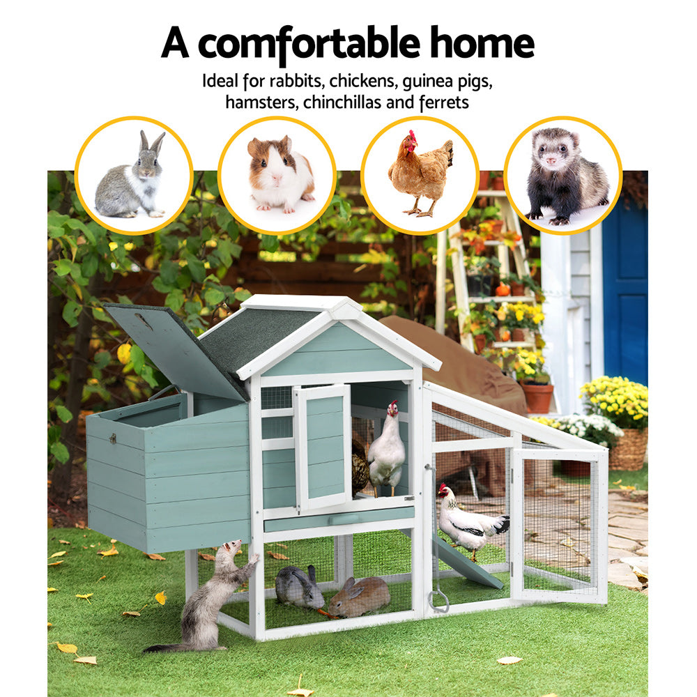 i.Pet - Wooden Outdoor Pet Hutch 150x60x93cm