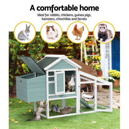 i.Pet - Wooden Outdoor Pet Hutch 150x60x93cm