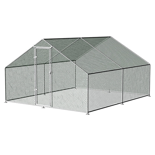 i.Pet - Chicken Coop Cage 3x4x2m Galvanised Steel