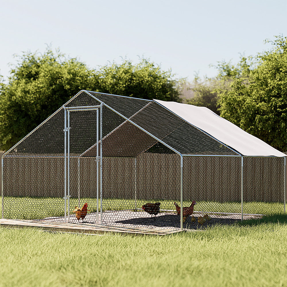 i.Pet - Chicken Coop Cage 3x4x2m Galvanised Steel