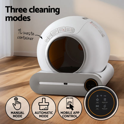 i.Pet - Smart Self-Cleaning Automatic Cat Litter Box with App Control 9L