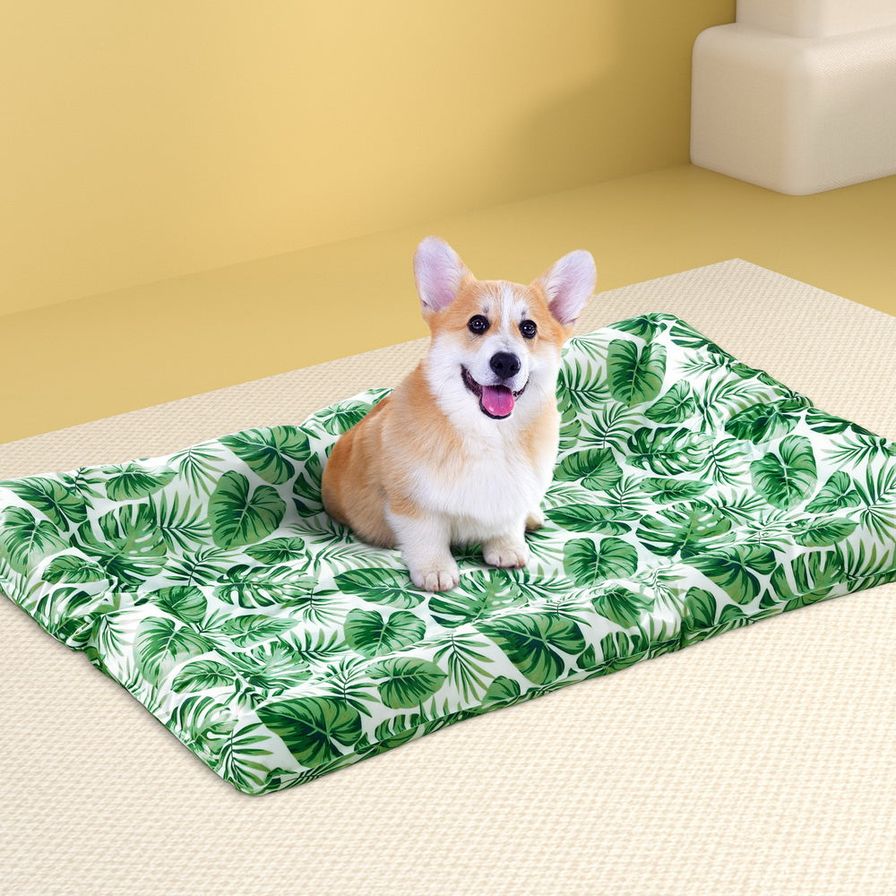 i.Pet - Pet Cooling Mat Gel Dog Cat Self-Cooling Pad Large Bed for Summer - Green