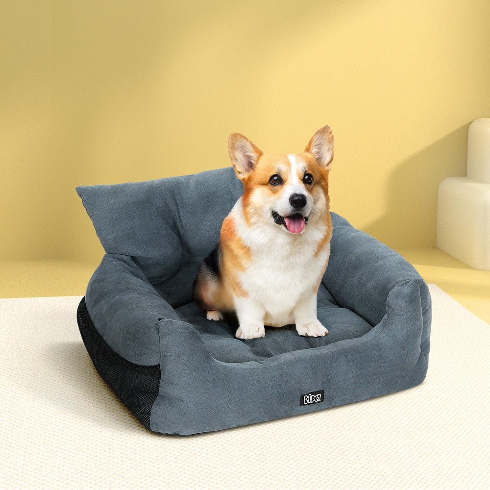 i.Pet - Portable Waterproof Dog Car Seat Booster with Non-Slip Travel Bed