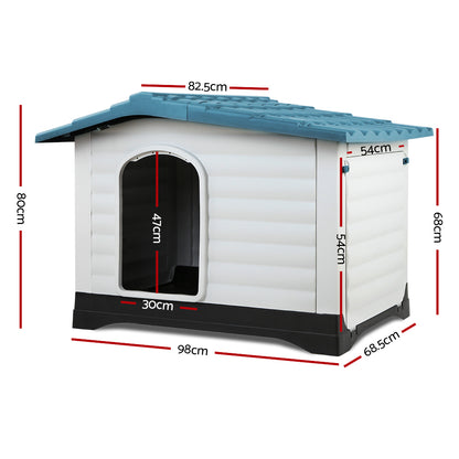 i.Pet - Extra Large Outdoor Plastic Dog Kennel House