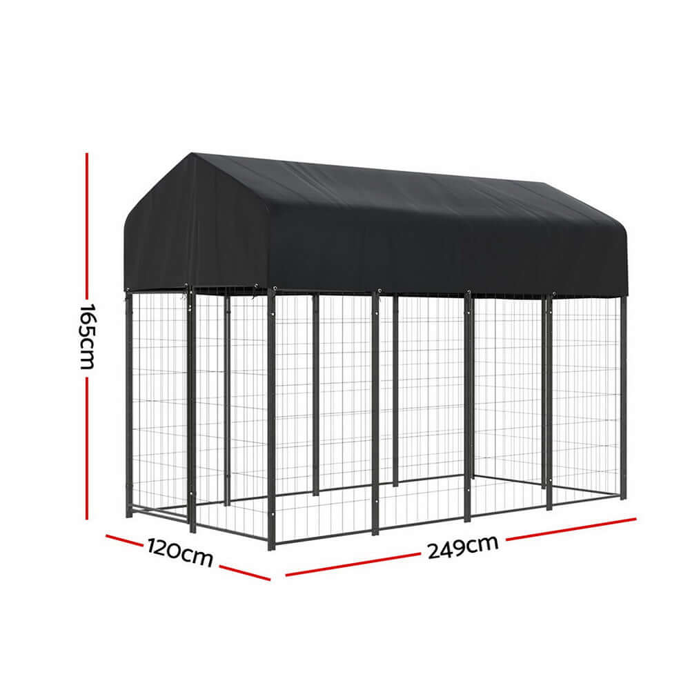 i.Pet - Extra Large Outdoor Metal Dog Kennel Playpen