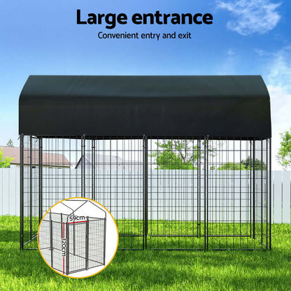 i.Pet - Extra Large Outdoor Metal Dog Kennel Playpen