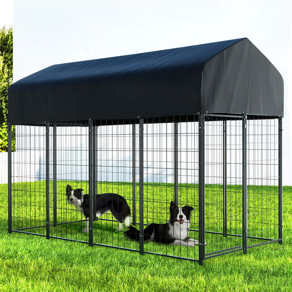 i.Pet - Extra Large Outdoor Metal Dog Kennel Playpen