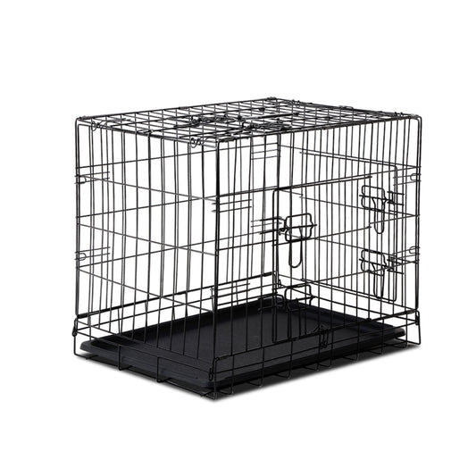 i.Pet - 24" Foldable Dog Cage Crate Kennel 3 Doors