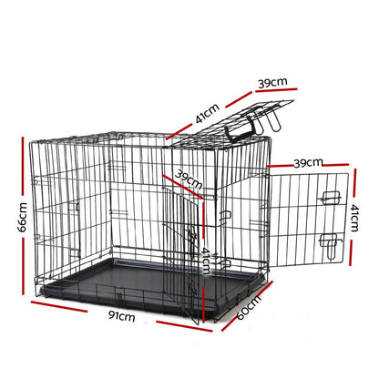 i.Pet - 36" Dog Cage Crate Kennel with 3 Doors