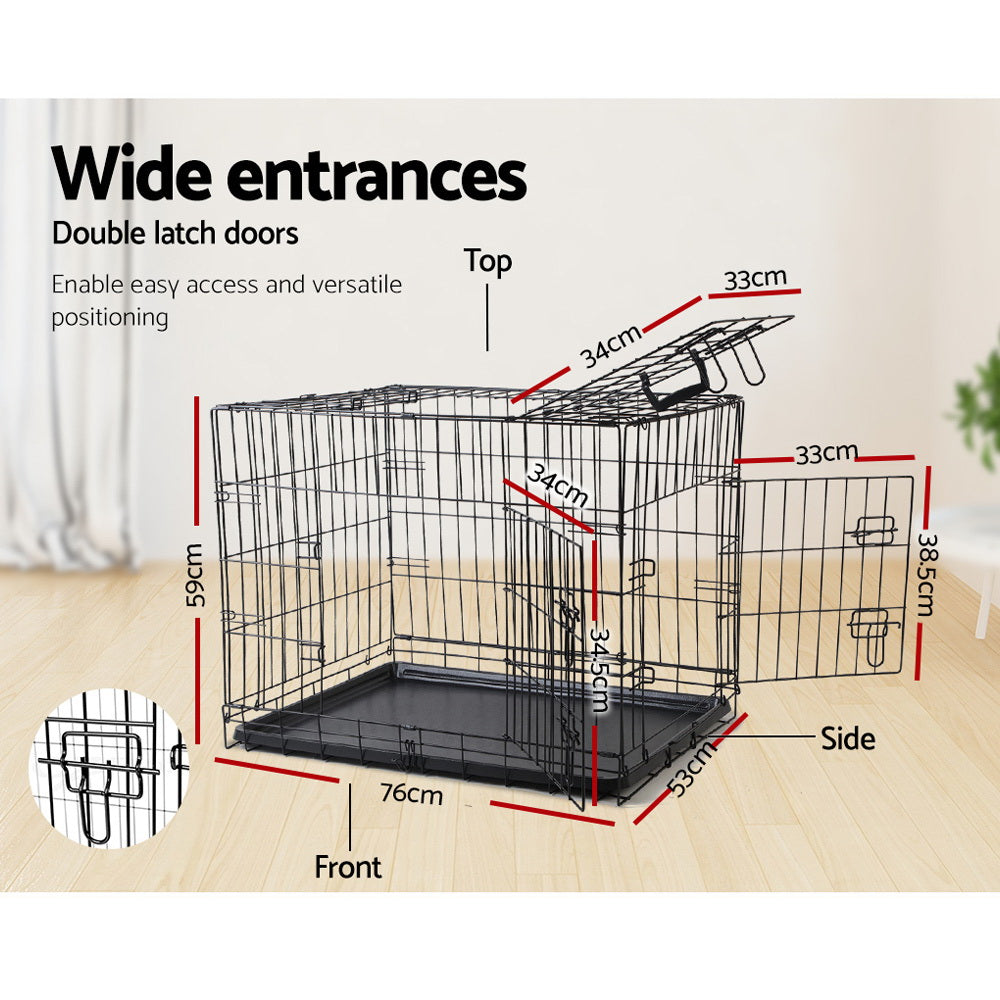 i.Pet - 36" Dog Cage Crate Kennel with 3 Doors