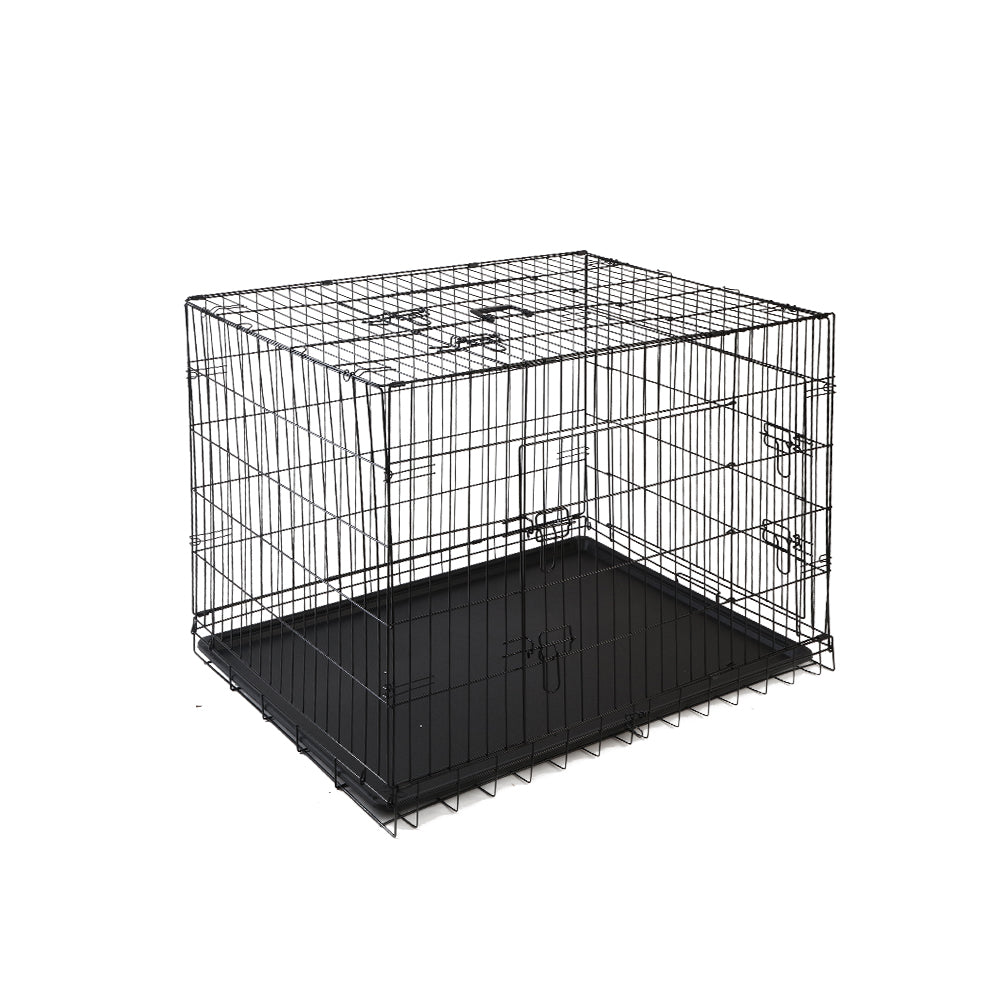 i.Pet - 42" Foldable Dog Crate with 3 Doors