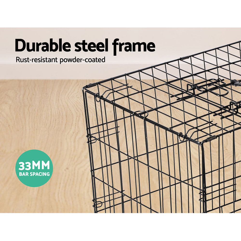 i.Pet - 48" Foldable Dog Cage with 3 Doors