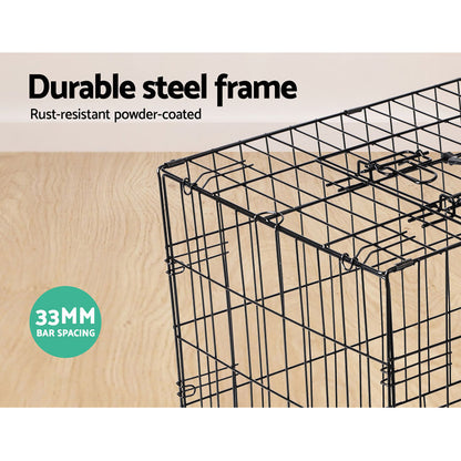 i.Pet - 48" Foldable Dog Cage with 3 Doors