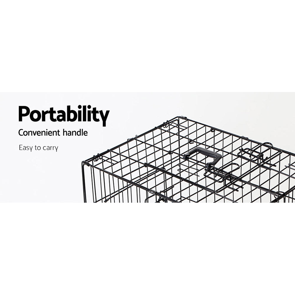 i.Pet - 48" Foldable Dog Cage with 3 Doors