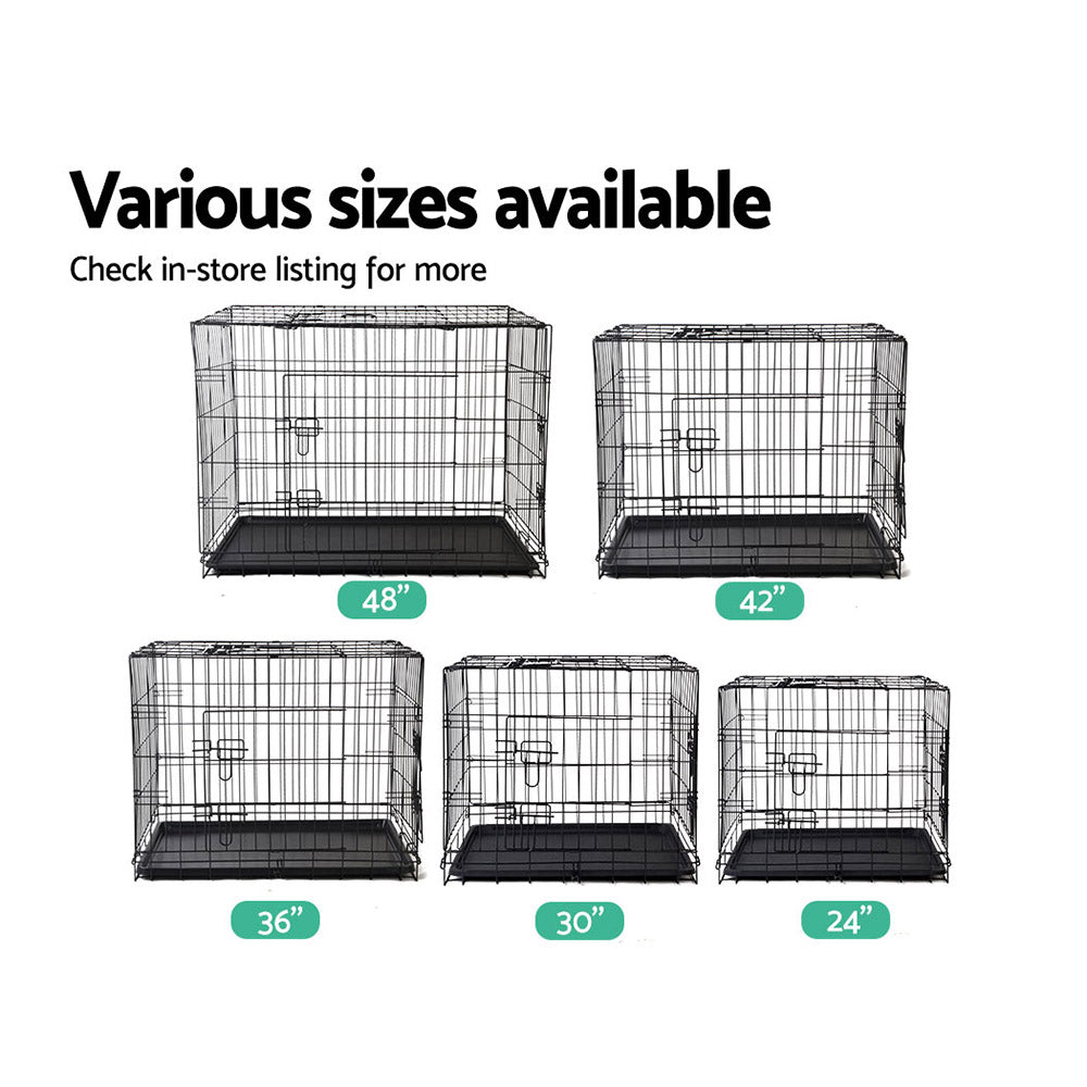 i.Pet - 48" Foldable Dog Cage with 3 Doors