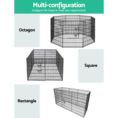 i.Pet - 2x36" 8 Panel Dog Playpen