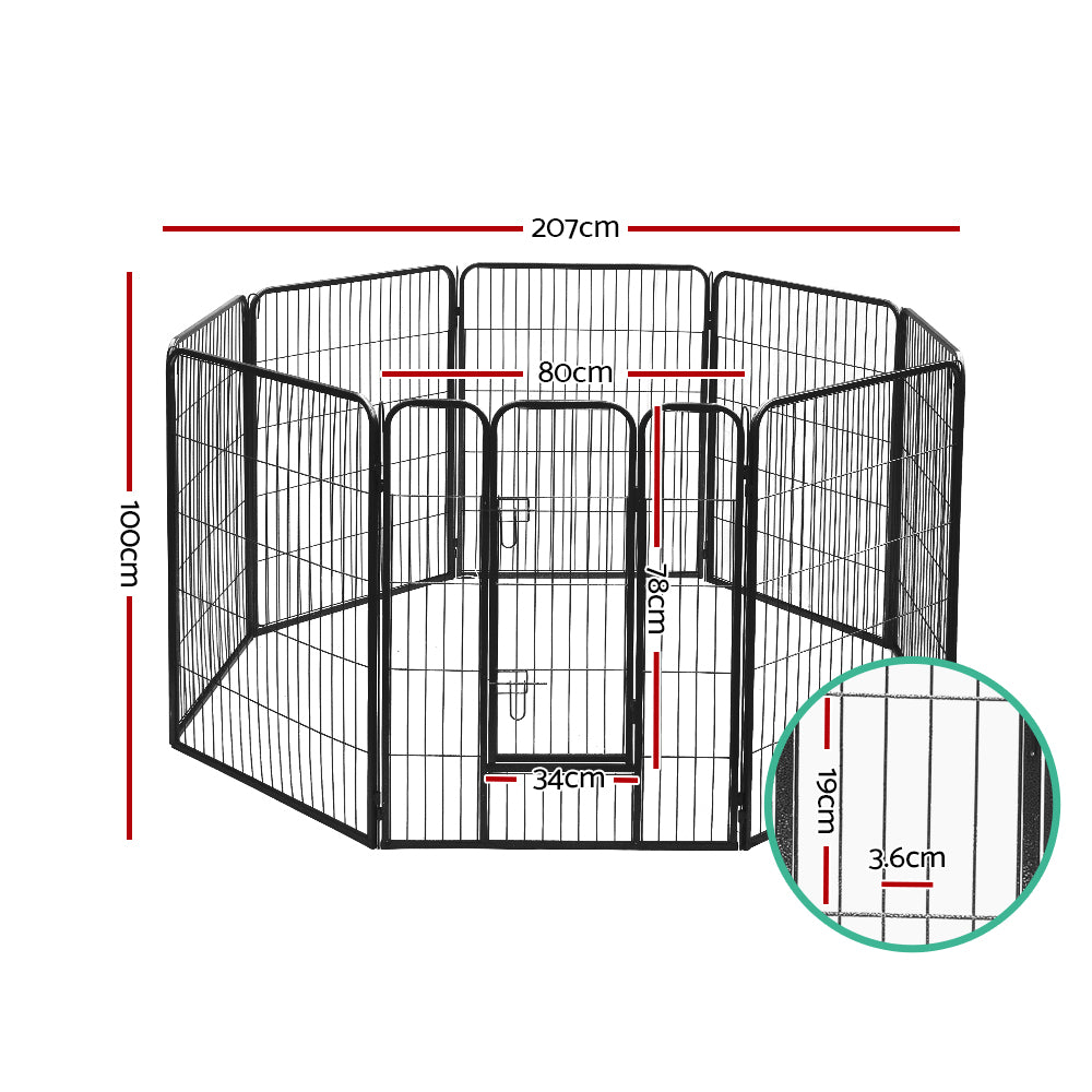 i.Pet - 40" 8-Panel Dog Playpen