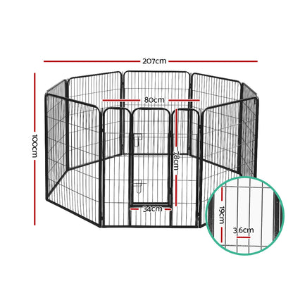 i.Pet - 40" 8-Panel Dog Playpen