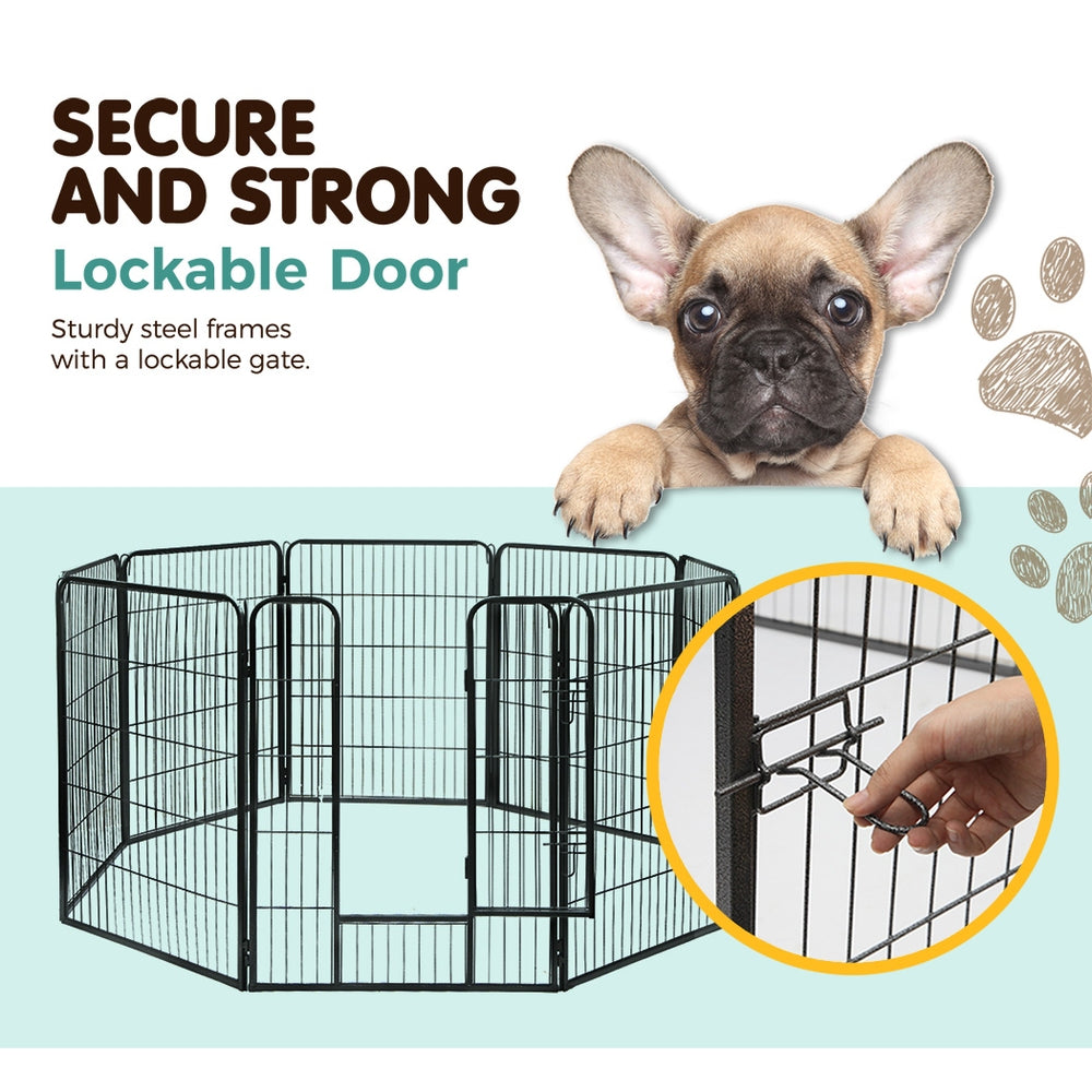 i.Pet - 40" 8-Panel Dog Playpen